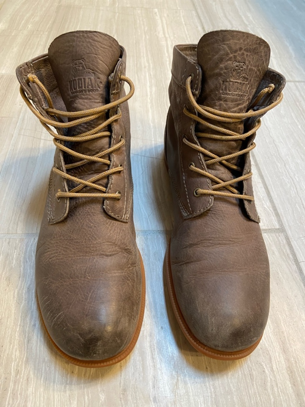 Kodiak Canada Low Rider Original Distressed Soft Leather Ankle Boots Women’s 9.5